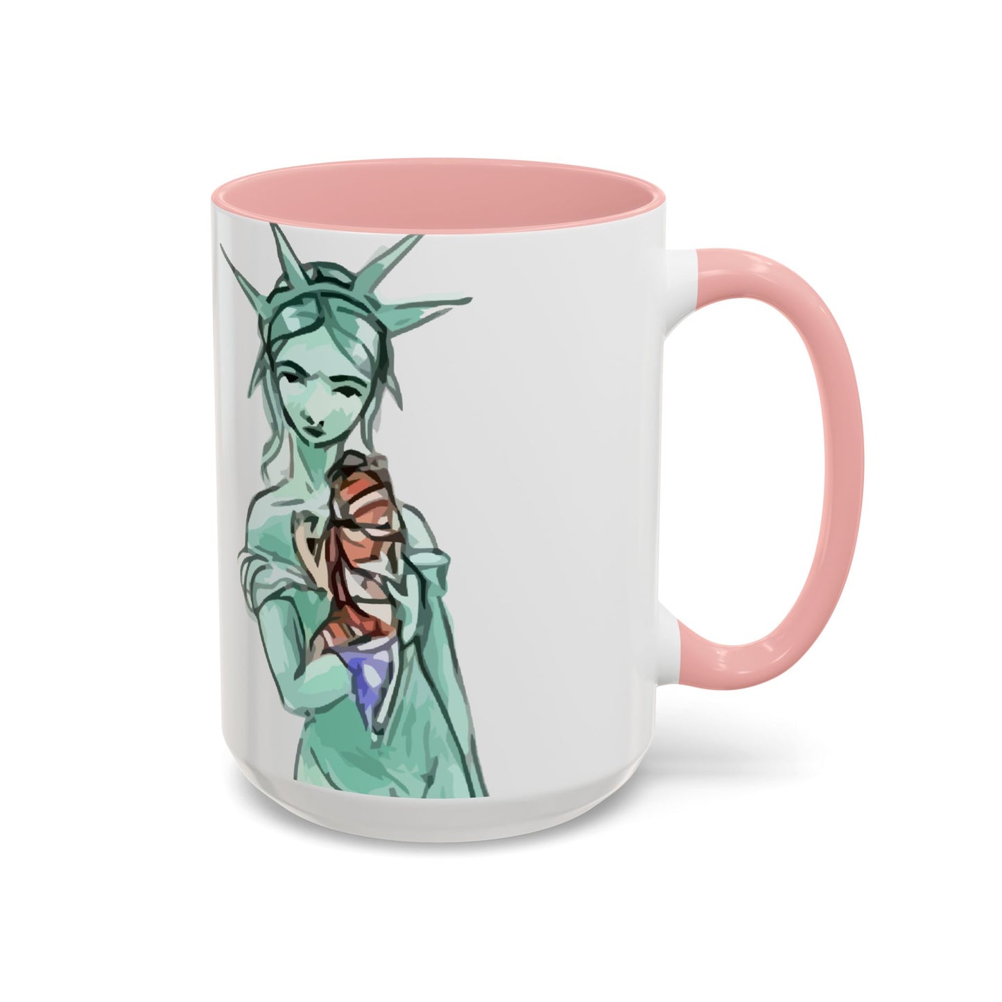Nevs Momma Liberty Accent Ceramic Coffee Mug
