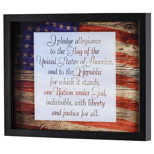 Framed Wall Art Pledge Allegiance 14x11