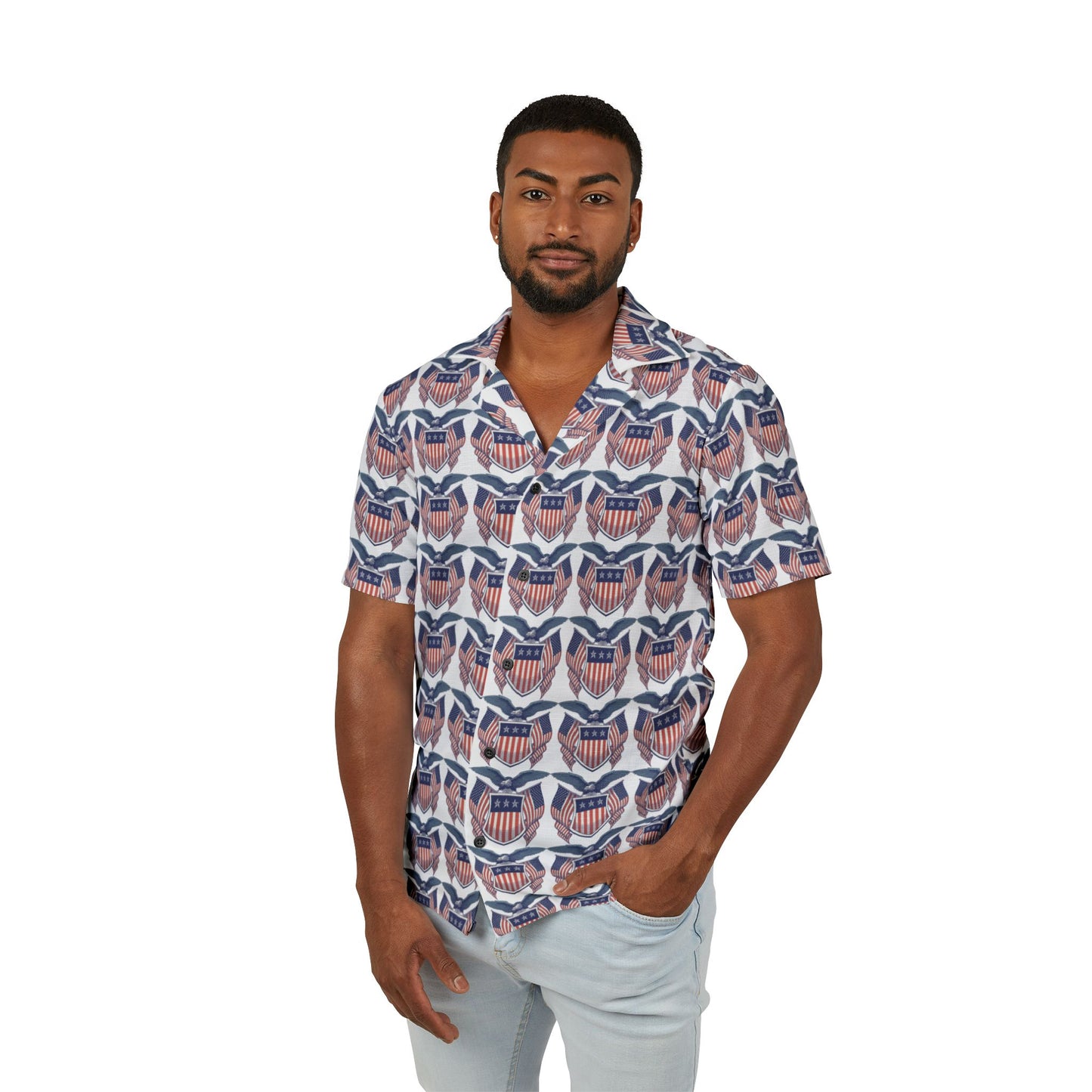 American Eagle Hawaiian Camp Shirt