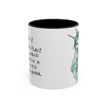 Nevs Momma Liberty Accent Ceramic Coffee Mug (New Colors)