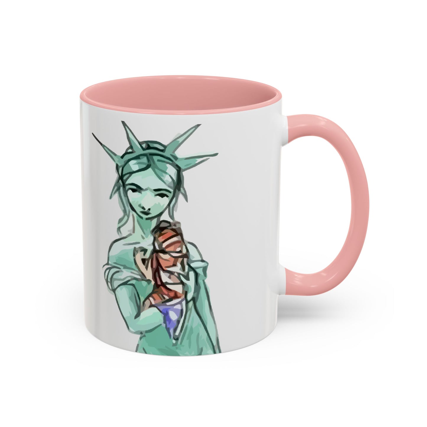 Nevs Momma Liberty Accent Ceramic Coffee Mug