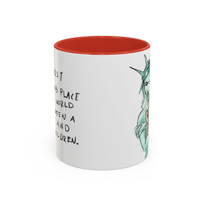 Nevs Momma Liberty Accent Ceramic Coffee Mug (New Colors)