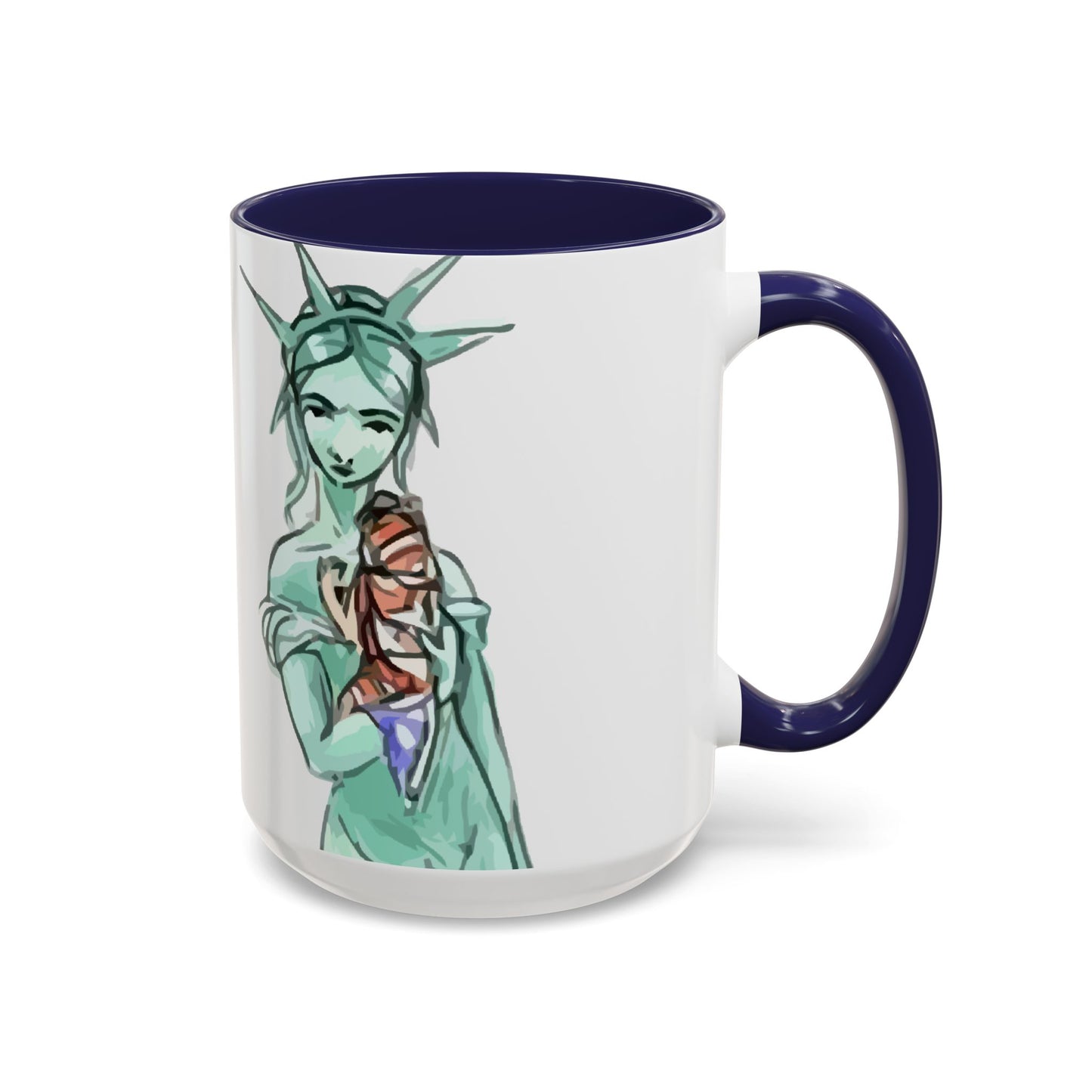 Nevs Momma Liberty Accent Ceramic Coffee Mug (New Colors)
