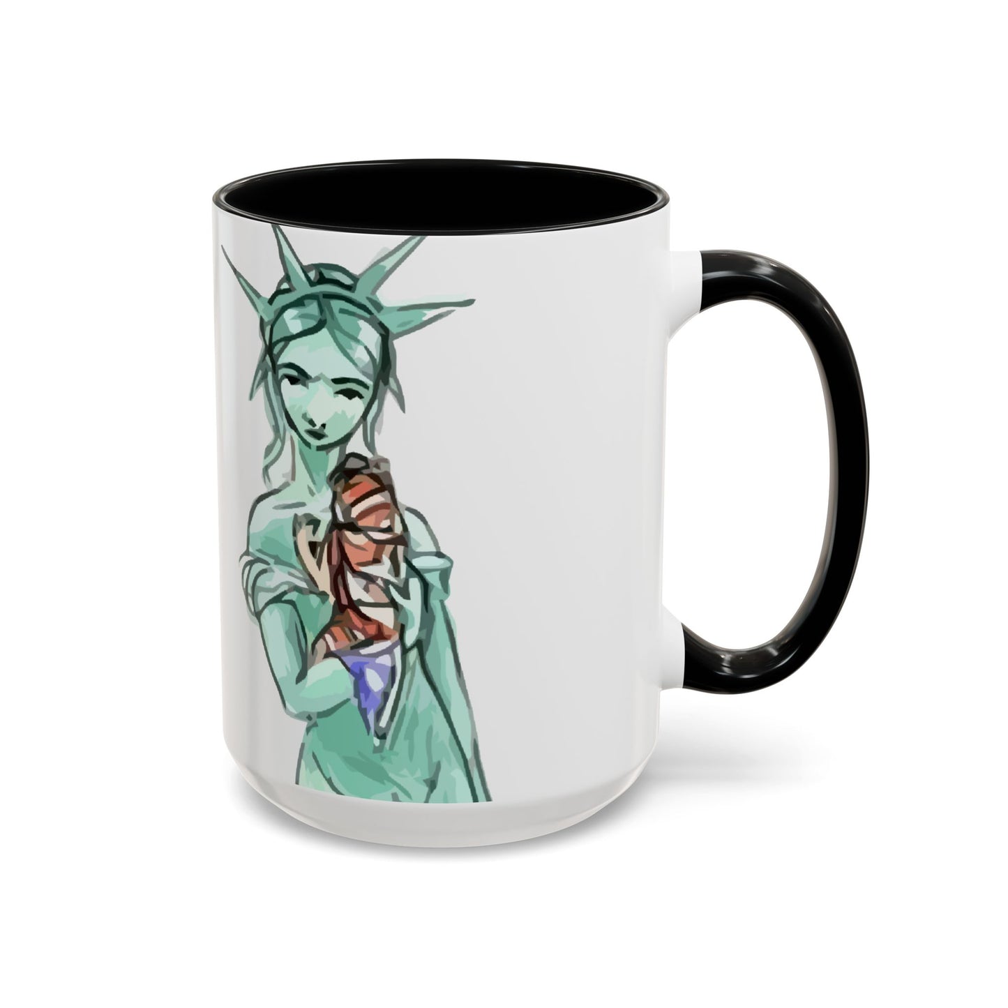 Nevs Momma Liberty Accent Ceramic Coffee Mug