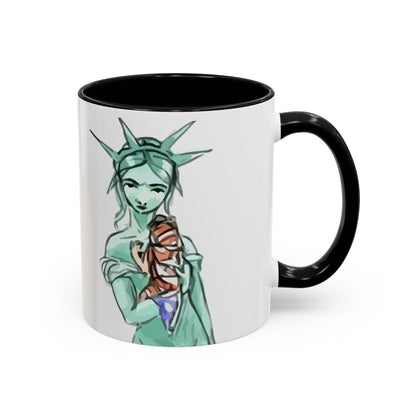 Nevs Momma Liberty Accent Ceramic Coffee Mug (New Colors)