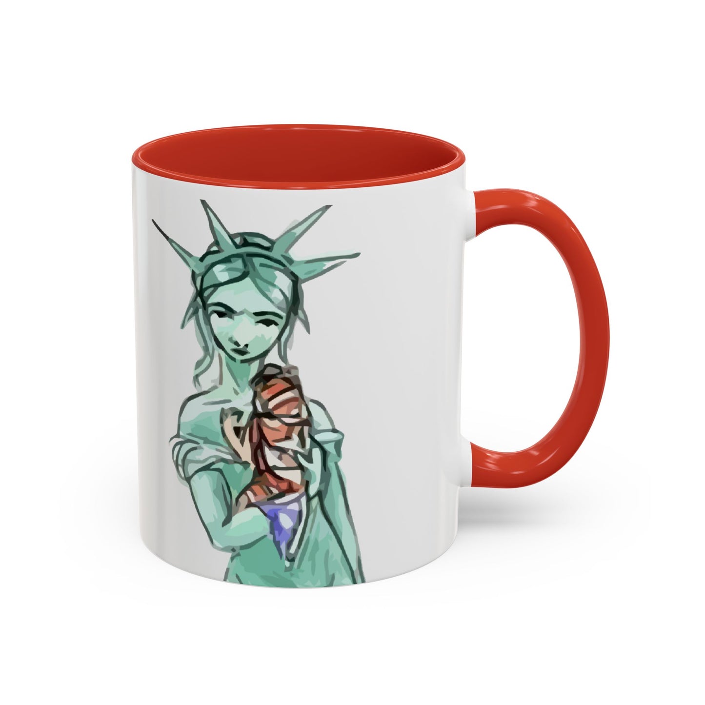 Nevs Momma Liberty Accent Ceramic Coffee Mug