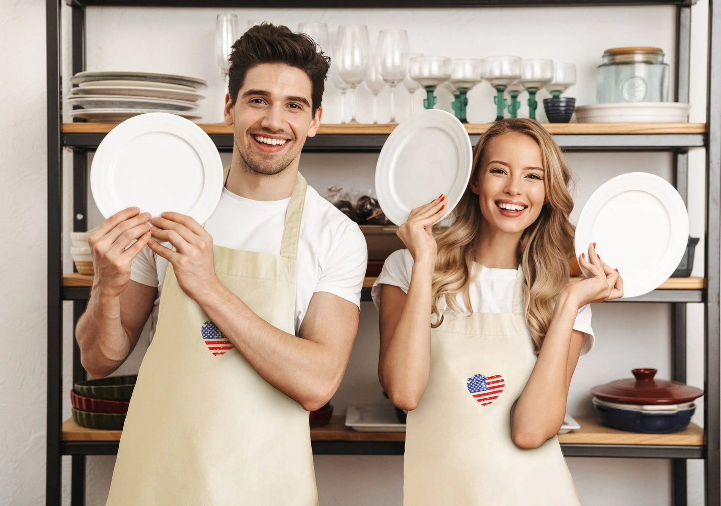 Patriotic Canvas Chef Apron