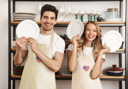 Patriotic Canvas Chef Apron