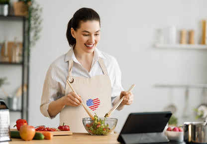 Patriotic Canvas Chef Apron