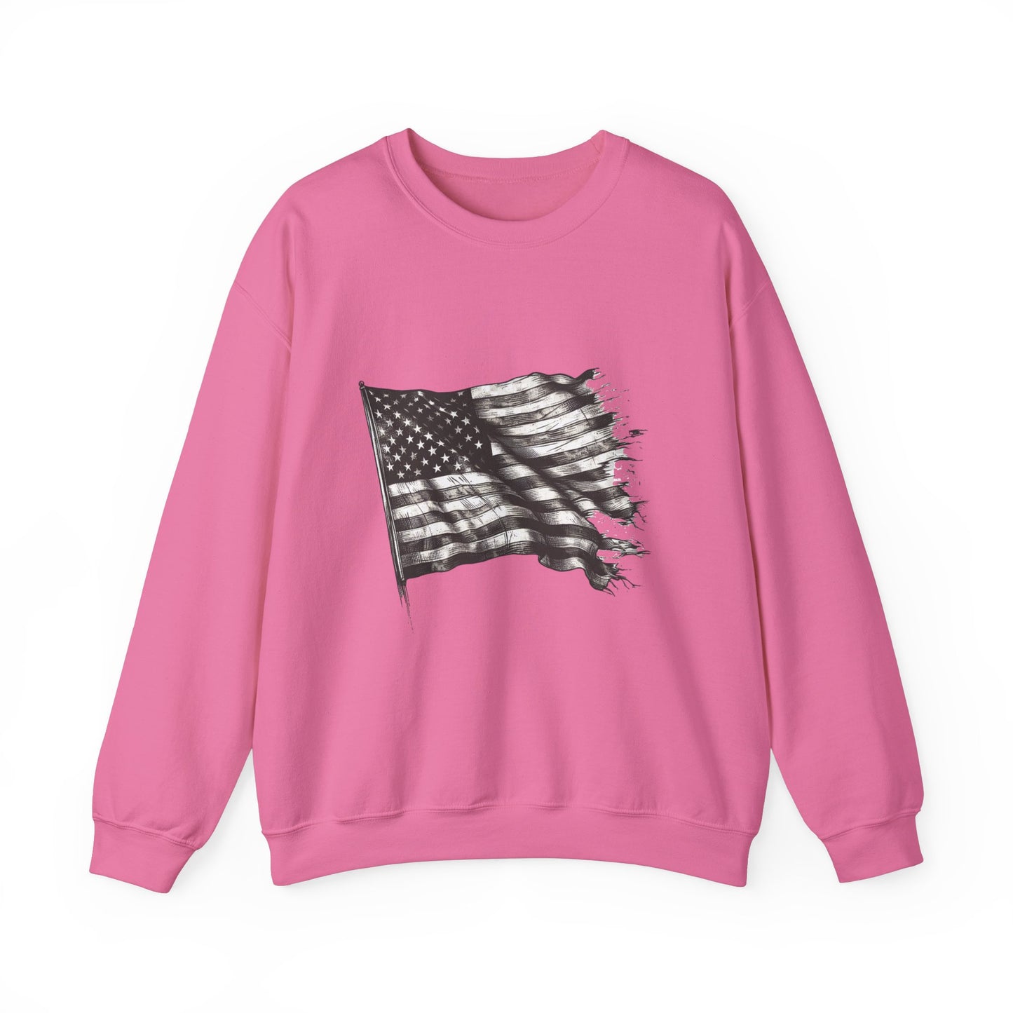 Old Glory Crewneck Sweatshirt (Unisex)