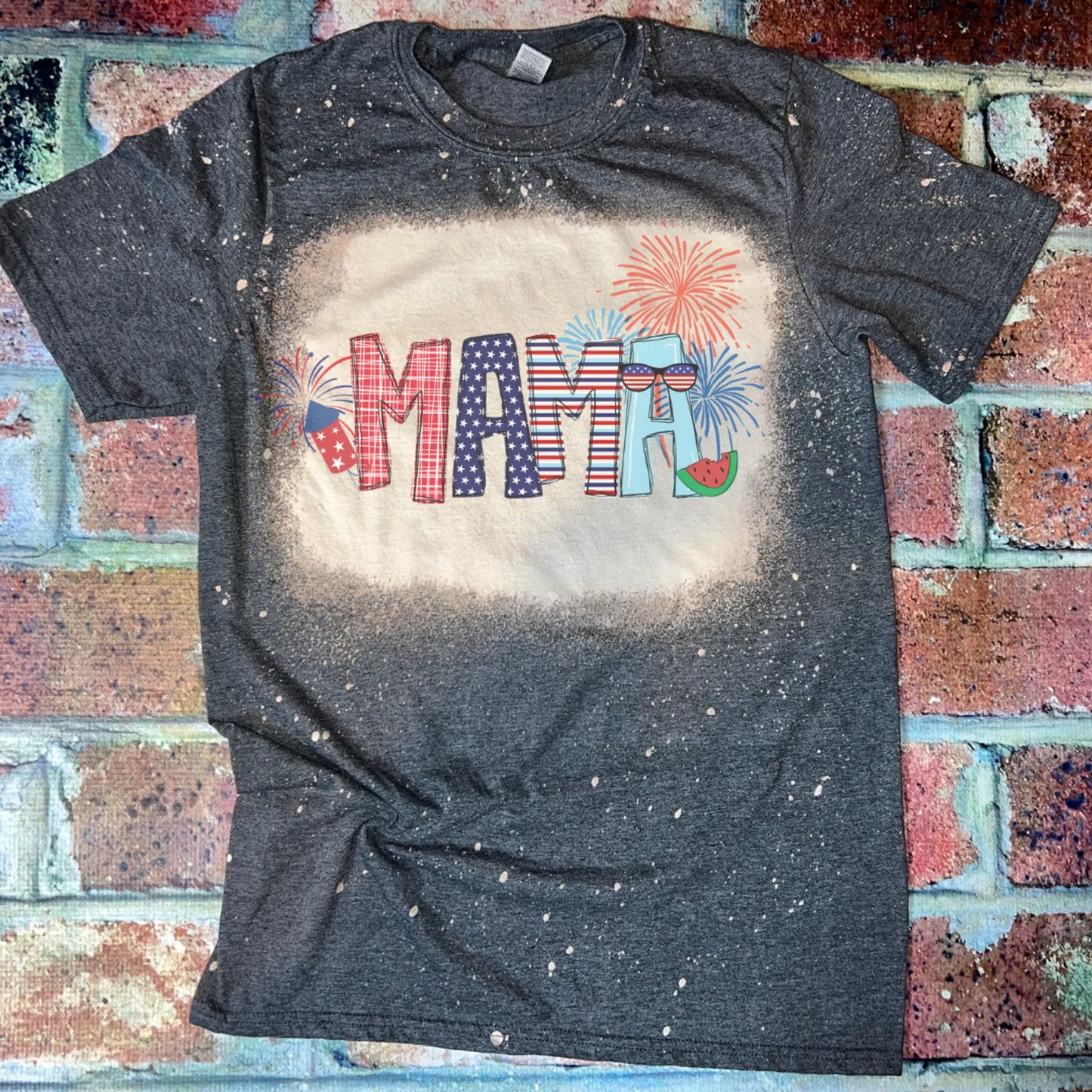 Mama Bleached Graphic Tee