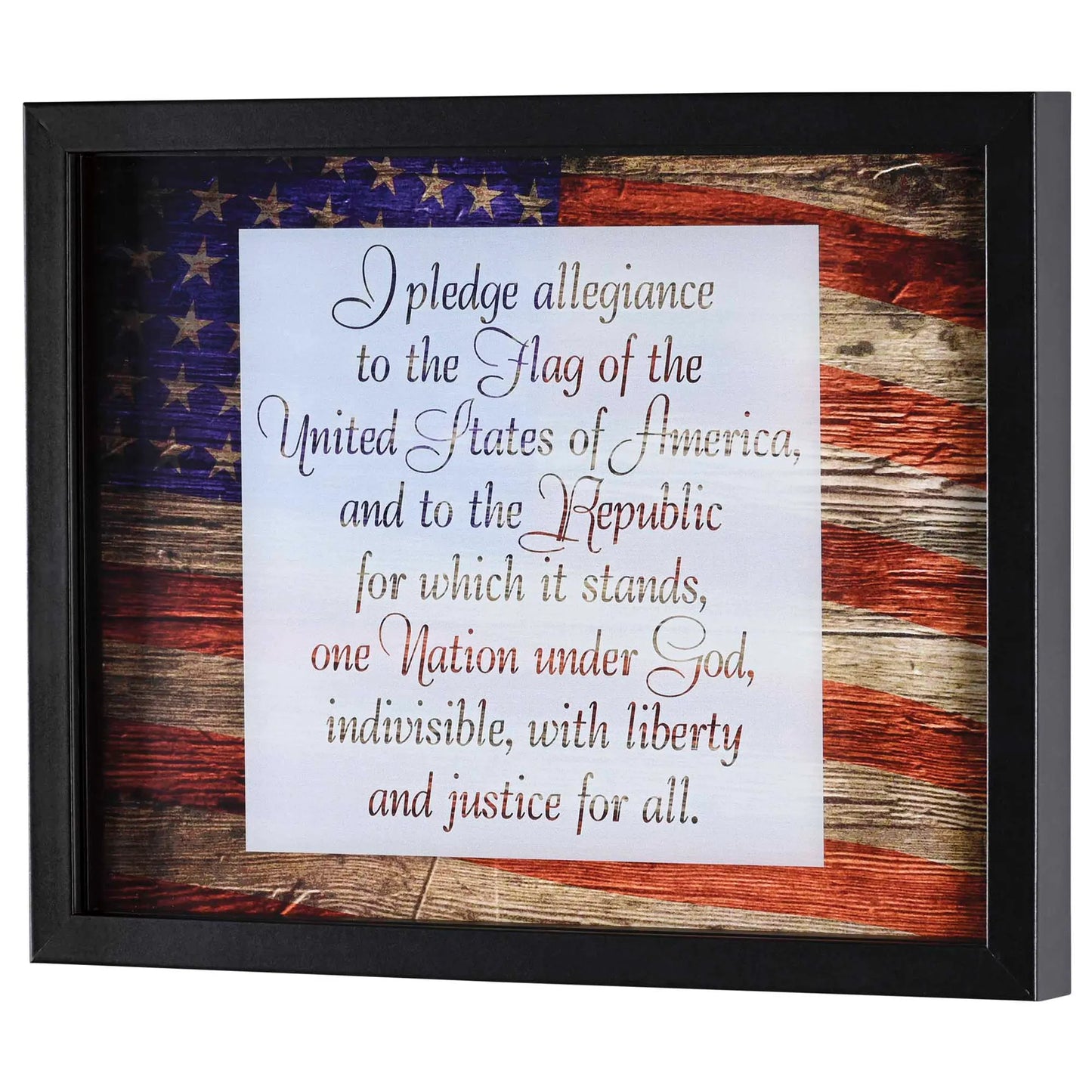 Framed Wall Art Pledge Allegiance 14x11