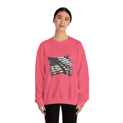 Old Glory Crewneck Sweatshirt (Unisex)