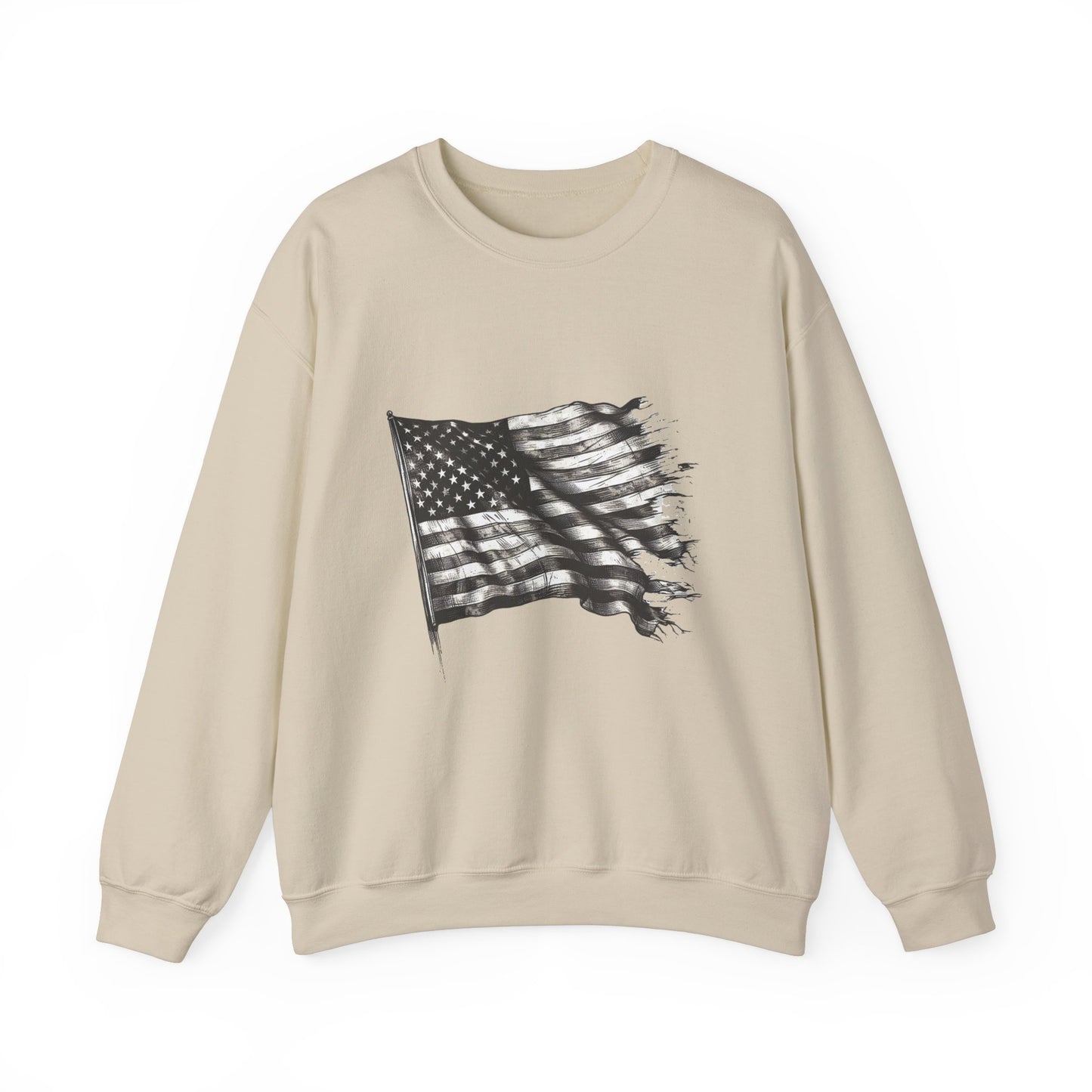 Old Glory Crewneck Sweatshirt (Unisex)