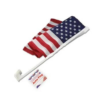 2-Pack USA American Car Flag