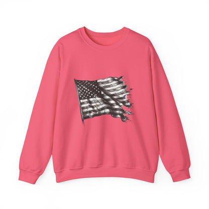 Old Glory Crewneck Sweatshirt (Unisex)