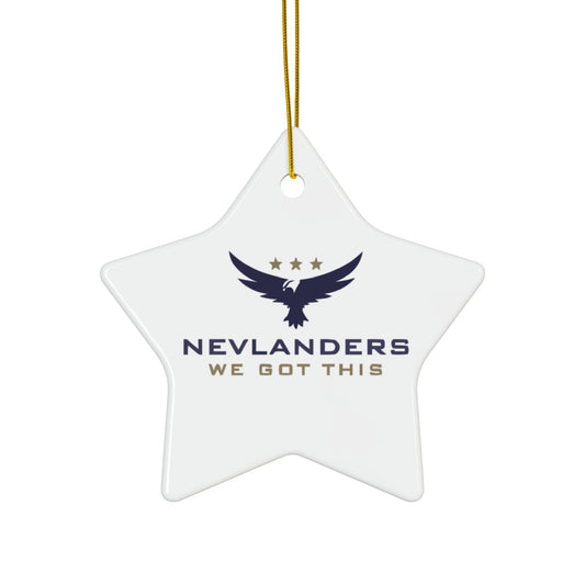 Nevlanders Ceramic Ornament, 4 Shapes