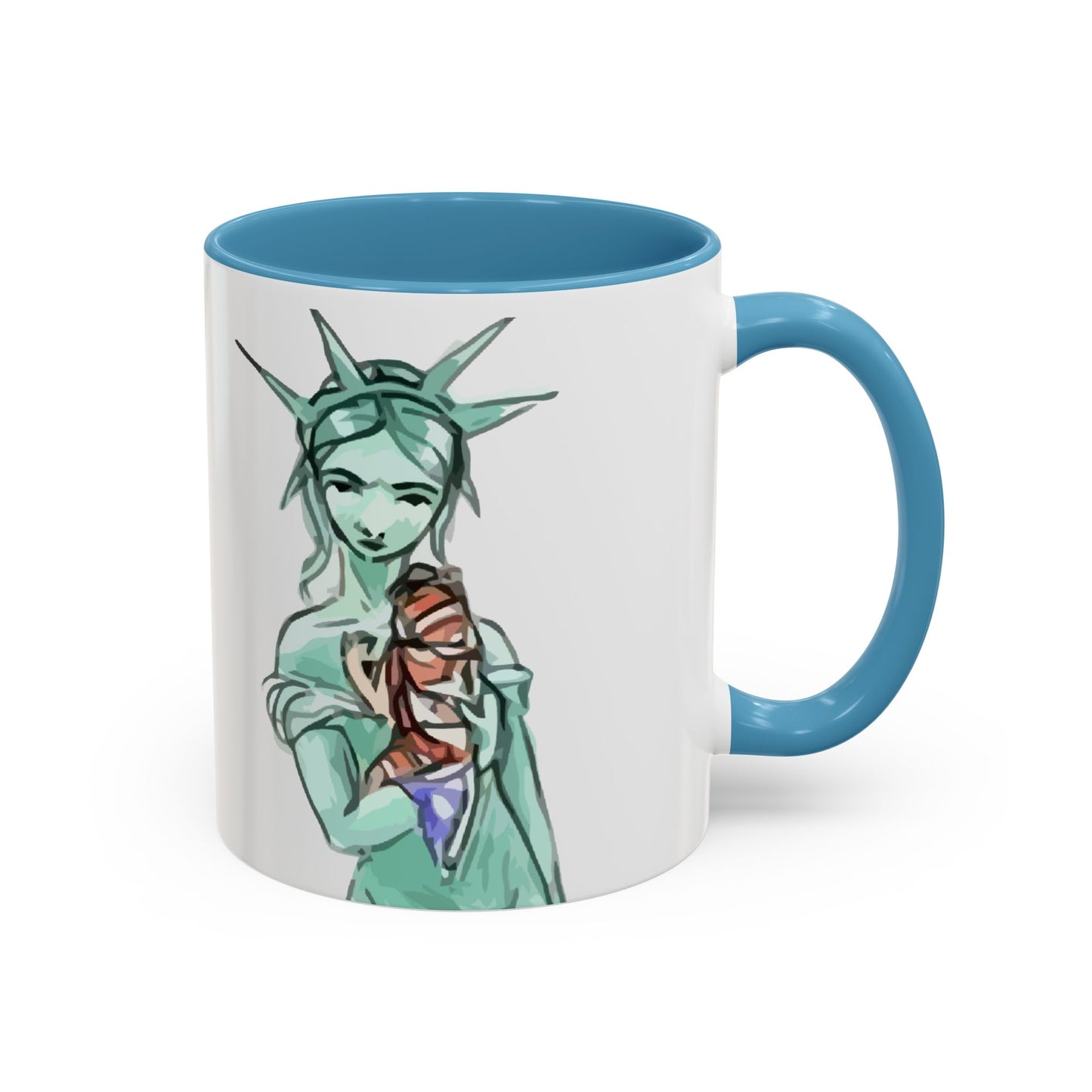 Nevs Momma Liberty Accent Ceramic Coffee Mug (New Colors)