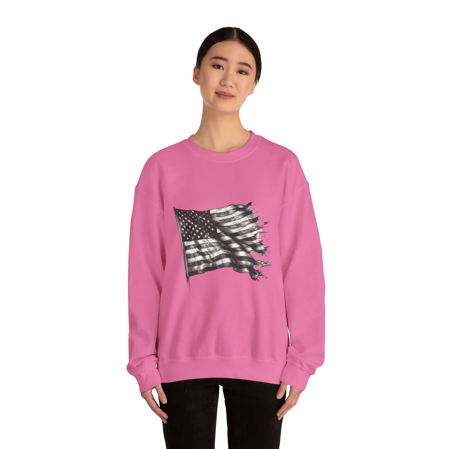 Old Glory Crewneck Sweatshirt (Unisex)