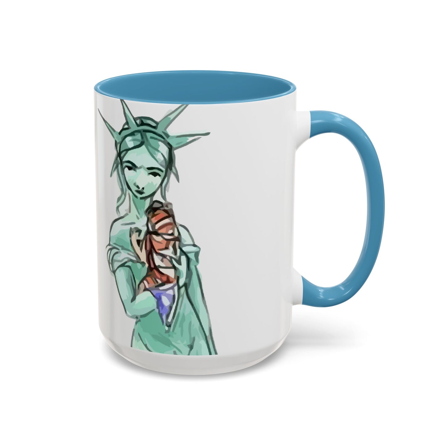 Nevs Momma Liberty Accent Ceramic Coffee Mug