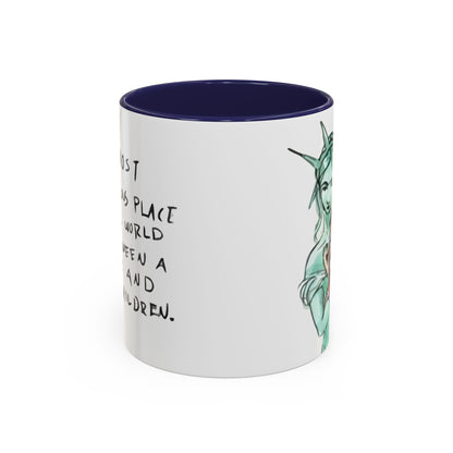 Nevs Momma Liberty Accent Ceramic Coffee Mug