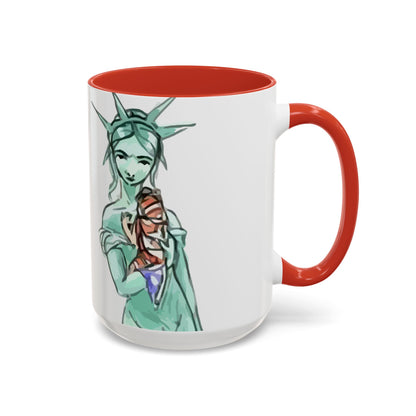 Nevs Momma Liberty Accent Ceramic Coffee Mug (New Colors)