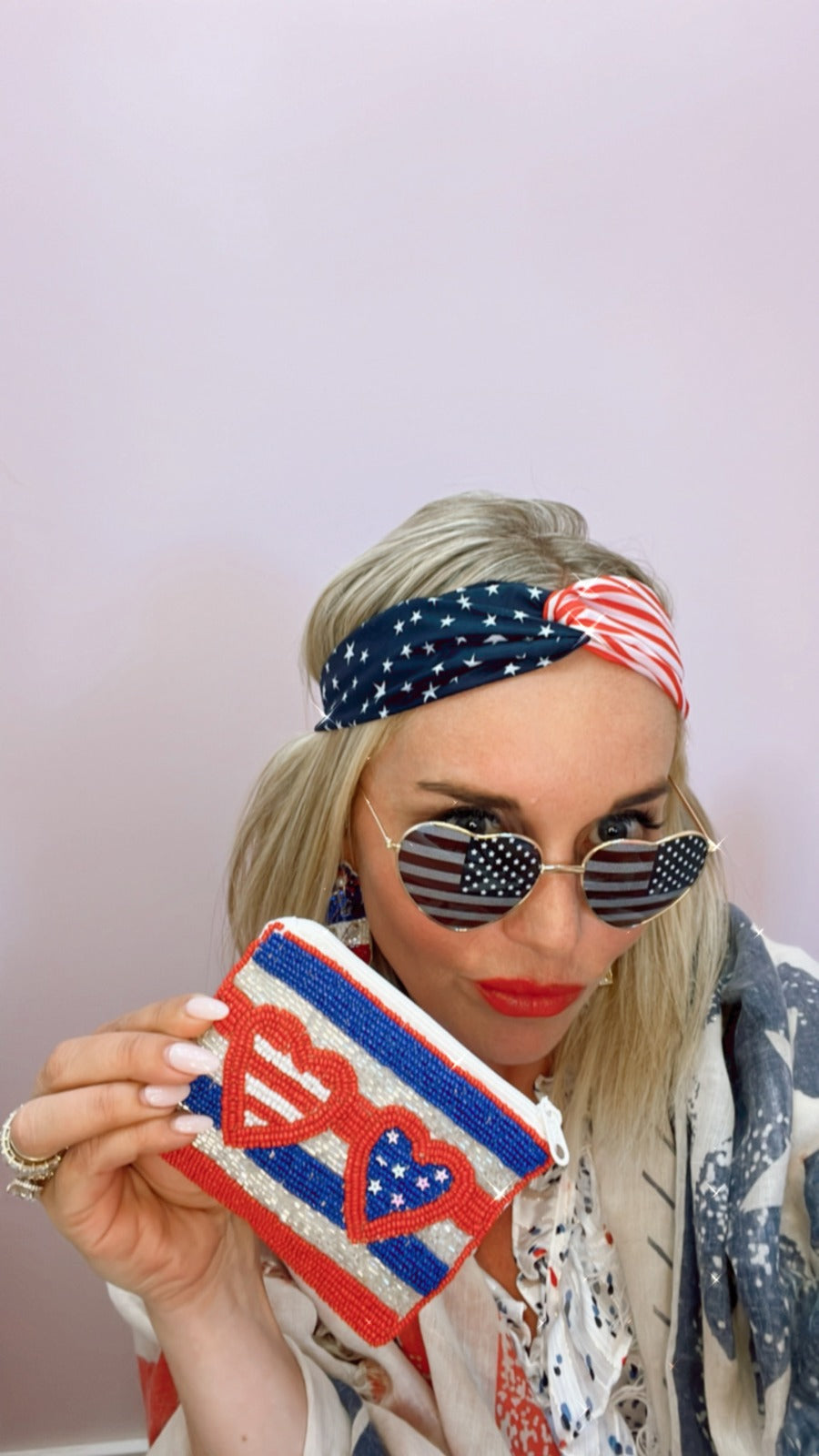 American Flag Headband