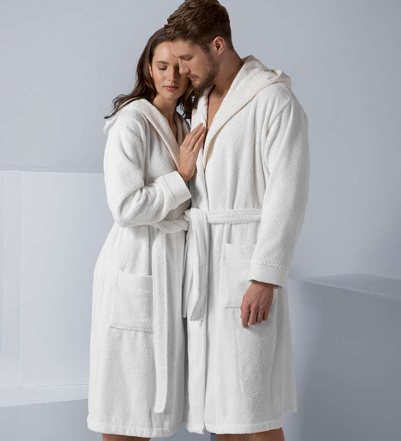 Men's Luxury Turkish Cotton Terry Cloth Robe with Hood